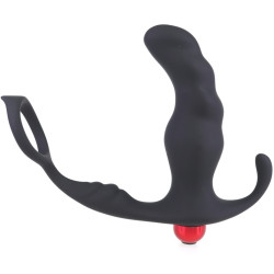 Generique Cockring et plug vibrant Knight 10 x 3.5cm